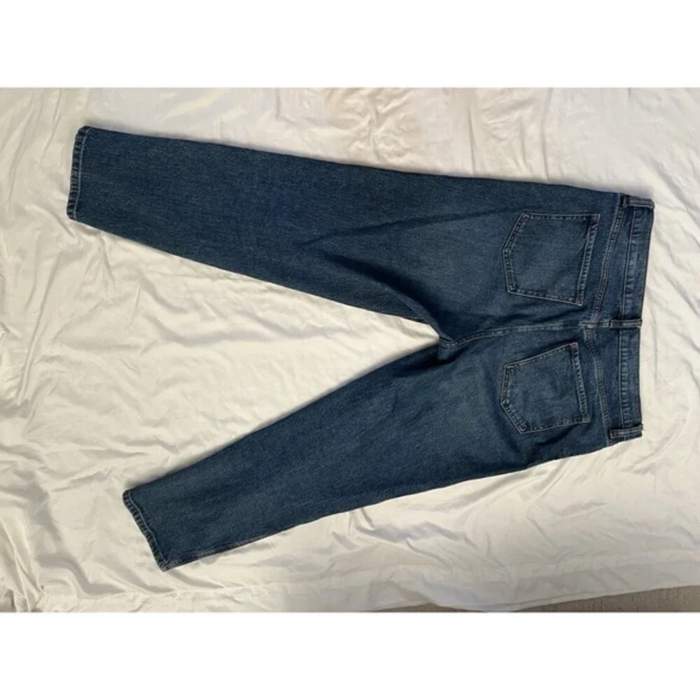 Banana Republic Slouch Jeans Denim Mid-Rise Dark Blue Wash‎ Women Size 10/30 - Picture 5 of 5